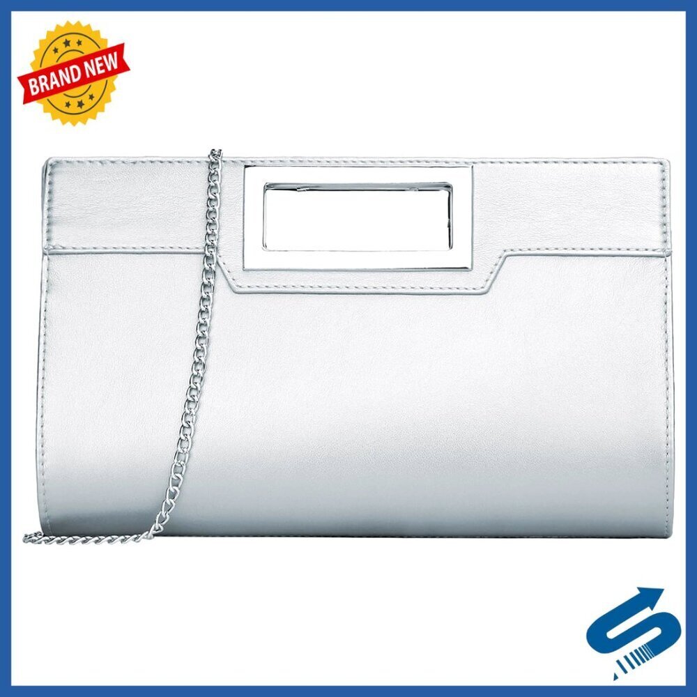 Elegant Pleated Evening Bag with Detachable Chain Strap for Wedding Prom Bridal